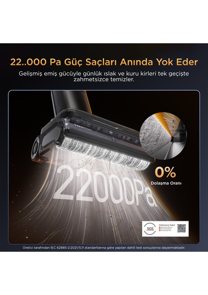 F25 Ultra Islak Kuru Akıllı Dikey Süpürge