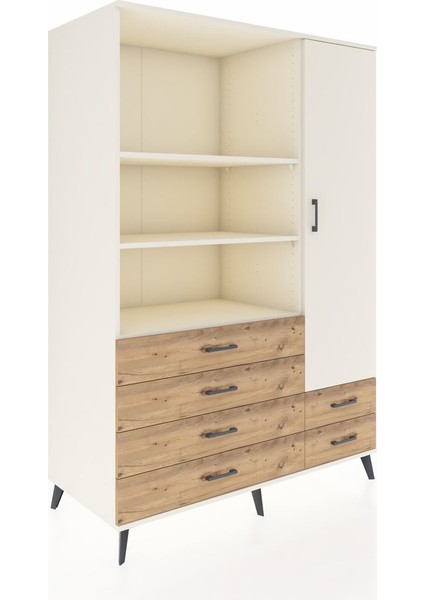 Kronos Dolap 7 Raflı 6 Çekmeceli Tek Kapaklı 132X59X195 Aytaşı-Aytaşı/çam fiyatları