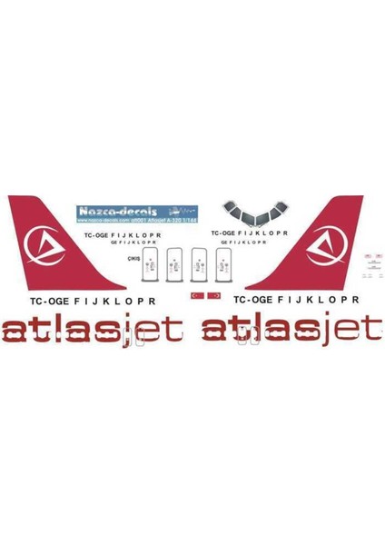 Atj002B 1/144 Ölçek, Atlasjet A320 -New fiyatları