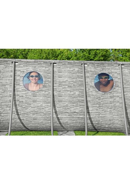 ® 56716 Power Steel™ Vista Serisi 2- Prefabrik Yer Üstü Havuz Seti 5,49 M x 2,74 M x 1,22 M modelleri