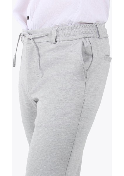 891 Beli Lastikli Jogger Pantolon