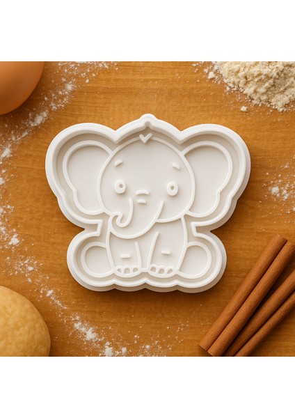 Fil Şekilli Kurabiye Kalıbı - Sevimli Hayvan Temalı Kurabiye ve Fondan Kalıbı