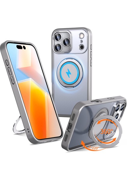 iPhone 17 Pro Max Için Magsafe Manyetik Tutucu Telefon Kılıfı (Yurt Dışından)