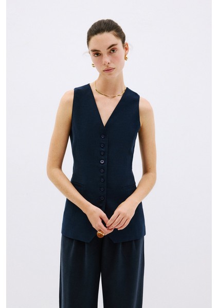 V Yaka Vücuda Oturan Yelek fiyatları