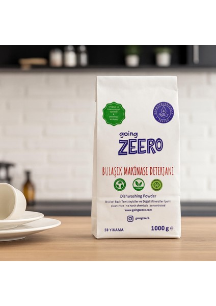 Bitkisel ve Mineral Içerikli Doğal Bulaşık Makinesi Deterjanı - 50 Yıkama