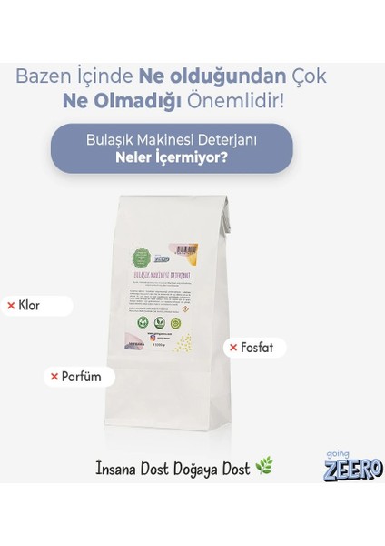 Bitkisel ve Mineral Içerikli Doğal Bulaşık Makinesi Deterjanı - 50 Yıkama fiyatları