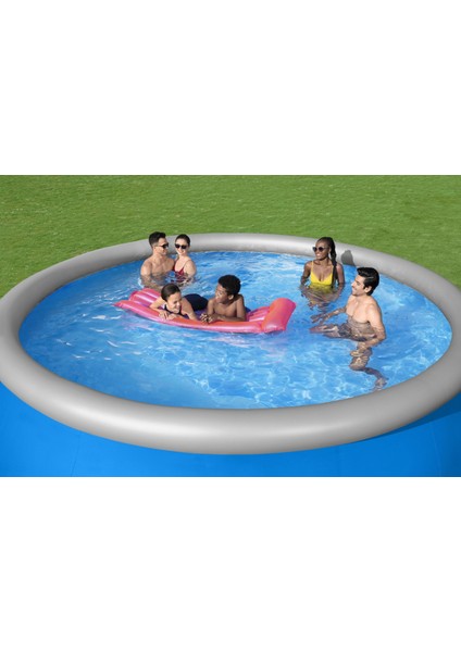 Büyük Şişme Havuz 457 x 122 cm Dayanıklı Mavi Renkli Aile Havuzu fırsatları