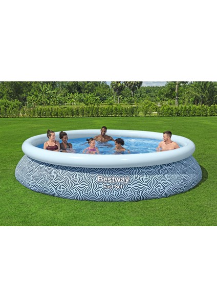 Bestway® 57376 Fast Set™ Şişme Çember Havuz Seti, 3,96 M x 84 cm