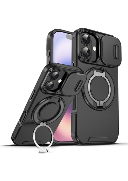 iPhone 17 Için Camshid Yüzük Tutucu Telefon Kılıfı (Yurt Dışından)