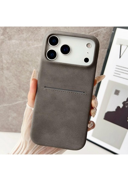 iPhone 17 Pro Için Koyun Derisi Telefon Kılıfı (Yurt Dışından)