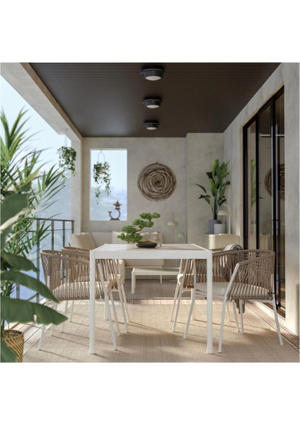 Segerön Yemek Masası Beyaz Bej 91 x 147 cm modelleri