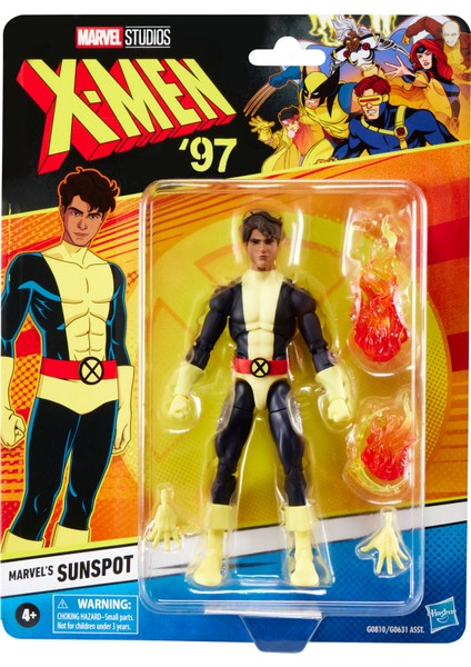 Legends X-Men '97 Marvel's Sunspot Aksiyon Figürü