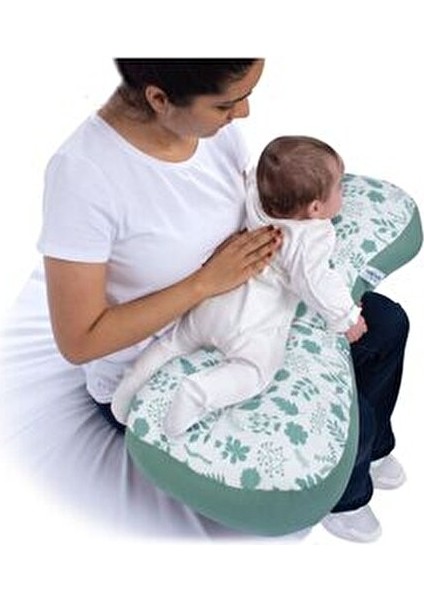 Emzirme Minderi Pamuk Malzeme ile Tasarlanmış Yeşil Desenli 1 Adet indirimleri