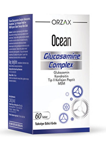 Glukozamin Kompleks 60 Tablet Takviye Edici Gıda Kolajen ve MSM İçerikli fiyatları
