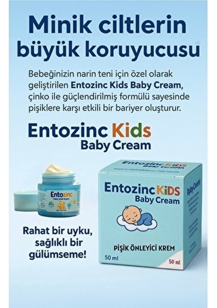 Baby Pişik Kremi Çinko Destekli Güçlü Koruma 50 gr Nazik Bakım İçin fiyatları