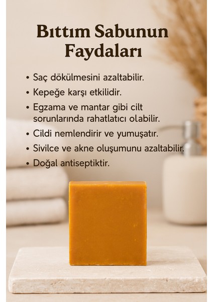 4 Adet Bıttım Sabunu – Kepeğe Karşı Doğal El Yapımı Sabun 110G fiyatları