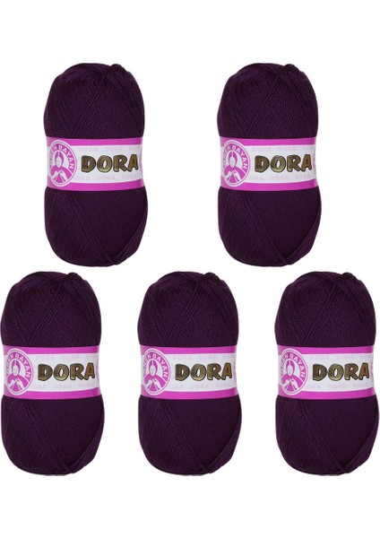 Ören Bayan Dora Örgü İpi - Patlıcan - 5'Li Paket - ( Renk Kodu : 061 ) fiyatları