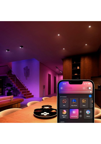 4.2W Renkli Akıllı Spot Ampul GU10 Bluetooth Uyumlu, Alexa, Apple Home ve Google Assista fırsatları