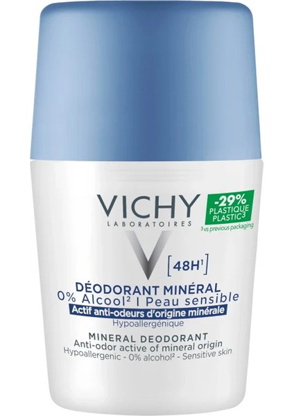 Mineral Unisex Roll-on Deodorant 50 ml – Pudrasız, Alkol İçermeyen, Hipoalerjenik, 48 Saat Koruma fiyatları