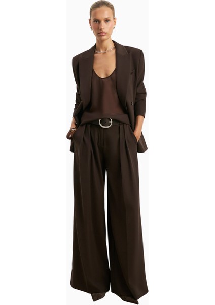 Dropped Waist Double Breasted Blaze Oversize Kadın Ceket modelleri