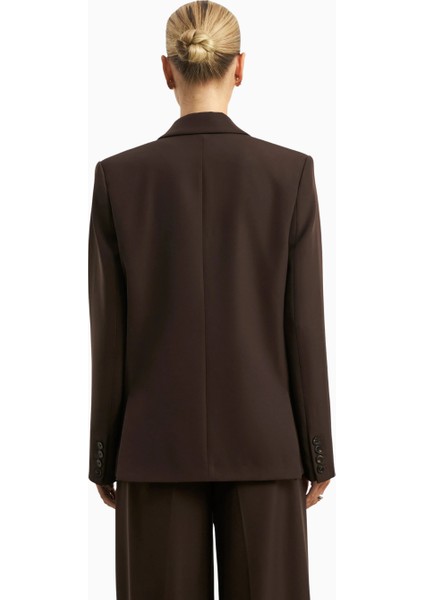 Dropped Waist Double Breasted Blaze Oversize Kadın Ceket