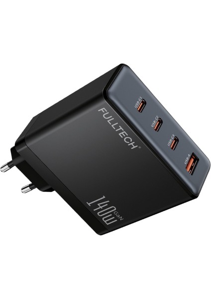 140W Gan Hızlı Şarj Adaptörü, Süper Hızlı Şarj Cihazı, 3x Type-C Girişi, 1x USB Girişi, Güçlü Performans, Şarj Başlığı, Aşırı Gerilim, Kısa Devre, Isınma ve Akım Koruması