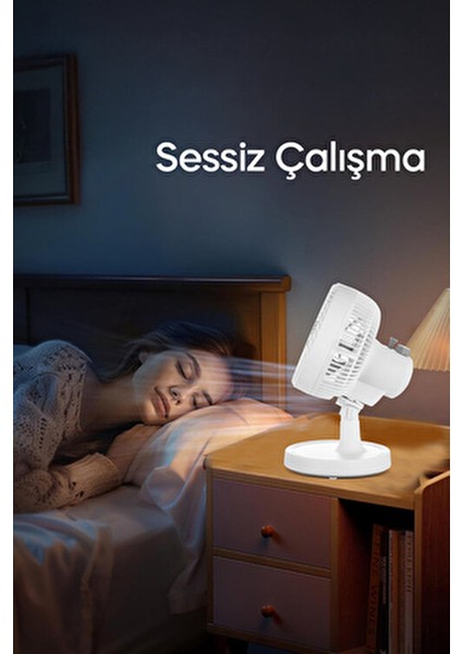 Mini Vantilatör Masaüstü 20 W Sessiz Çalışma Özelliği ile 30 cm Fan Çapı fırsatları