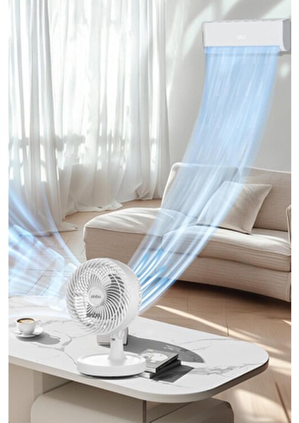 Mini Vantilatör Masaüstü 20 W Sessiz Çalışma Özelliği ile 30 cm Fan Çapı