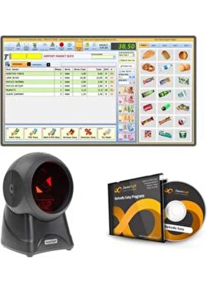 Kablolu Barkod Okuyucu USB Bağlantı ile Marketler İçin Uygun Hızlı Satış Çözümü fiyatları