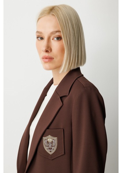 Cebi Armalı Süs Düğmeli Ceket Kahve 05033 fiyatları