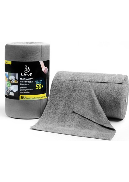 El Yırtılmış Havlu, Tembel Paçavra, Ev Mutfak Bulaşık Havlusu, Araba Yıkama Havlusu, Yırtılmış Havlu Rulosu (1 Rulo 50 Adet) (Yurt Dışından)