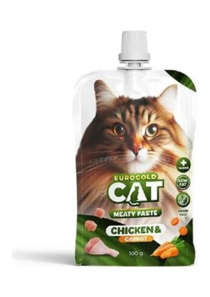 Tavuk ve Havuç Aromalı Kedi Ezmesi 100GR.
