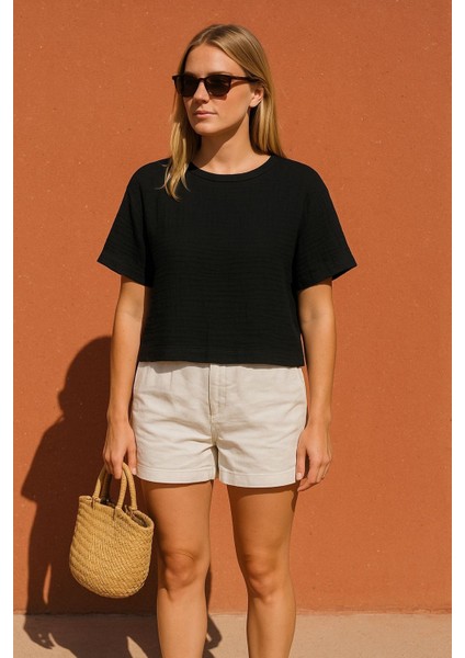 Udenya Çift Katlı Müslin T-Shirt indirimleri