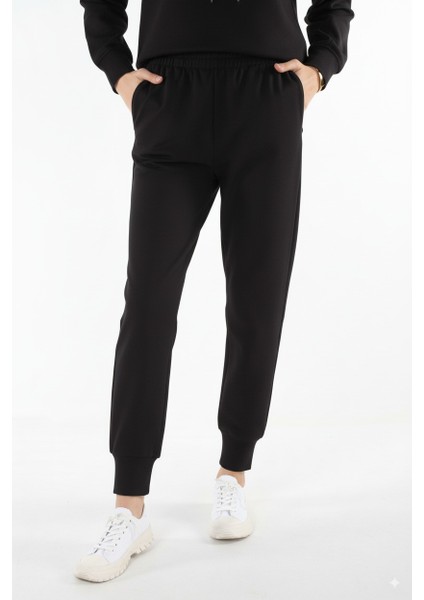 2299_PARMAK Yırtmaçlı Kapşonlu Tesettür Kadın Eşofman Takımı - Tesettür okul spor takım indirimleri