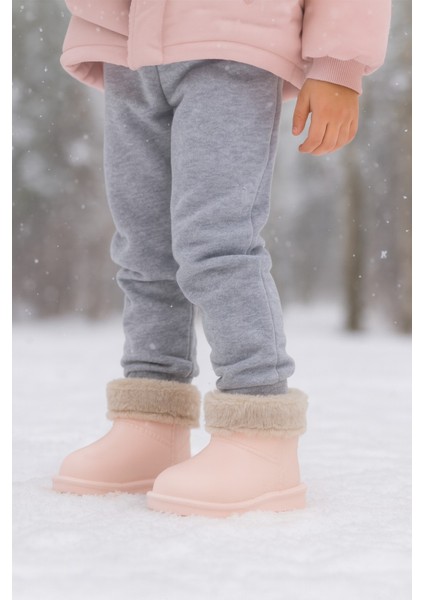 Su Geçirmez Içi Kürklü Kız Çocuk Eva Yağmur Kar Botu