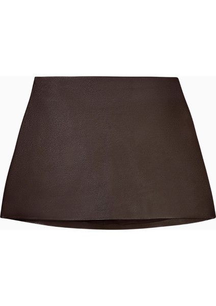 Clean Cut Leather Micro Ultra Mini Kadın Etek fiyatları