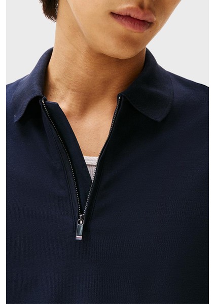 Pamuklu Regular Fit Yarım Fermuarlı Polo Yaka Sweat Erkek Polo Yaka Sweat MW0MW44244 Dw5 fırsatları