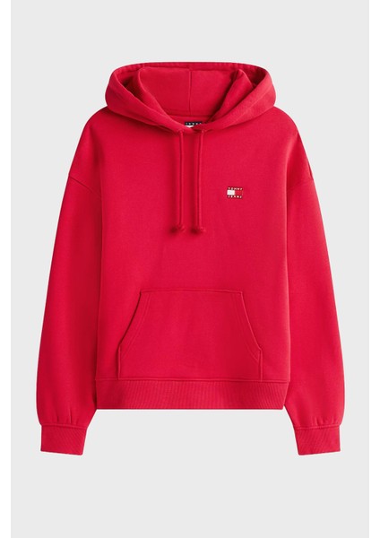 % 100 Pamuk Relaxed Fit Kapüşonlu Sweat Bayan Sweat DW0DW19414 Xjp indirimleri