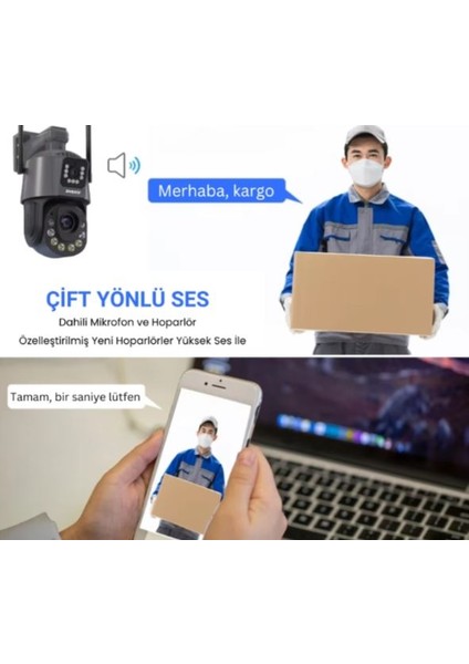 AV-M05 6mp 3mp + 3mp 36X Optik Zoom 7/24 Sürekli Kayıt 2 Kameralı 4g Sim Kartlı 90W/H Solar Panel 40000 Mah Batarya modelleri