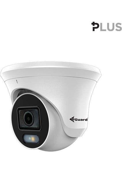 Nif Bilişim VG-535AD-DF 5mp 2.8mm Sabit Lens H.265+ Dahili Sesli Dual Light Renkli Ip Dome Kamera