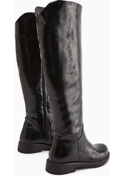 Henni Siyah Geniş Konçlu Kadın Çizme fırsatları