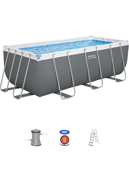 56456 Power Steel™ Prefabrik Yer Üstü Havuz Seti 4,12 M x 2,01 M x 1,22 M indirimleri