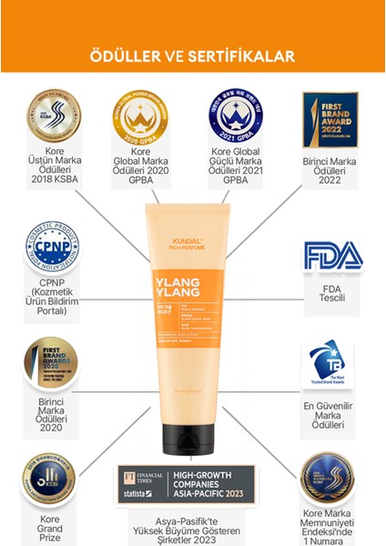Parfüm Etkili Nemlendirici&besleyici Vücut Losyonu Kundal Rich Perfume Body Lotion 200ML Ylang Ylang
