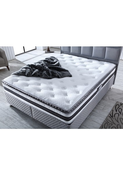 Şehrazat 90 x 200 cm Pedli Paket Tavşan Tüyü Kumaş Yaylı Yatak modelleri