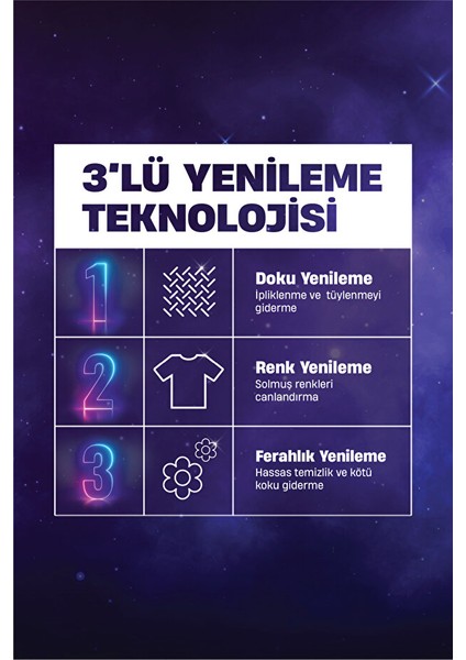 Açık Renkliler (2.97L 108 Yıkama ) ÇiçekCazibesi Koyu Renkliler (2.75L 50 Yıkama) 3'lü Set