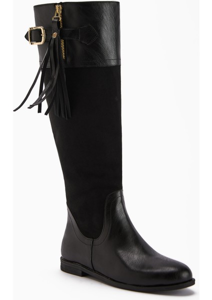 Galia Siyah Süet Tokalı Kadın Çizme fiyatları