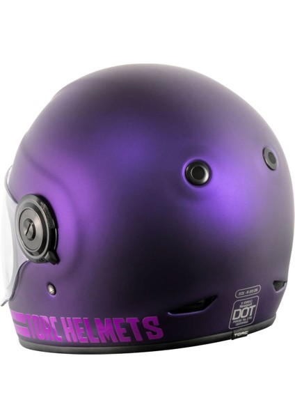 T-1 Newport Cali Iridecent Kapalı Motosiklet Kaskı Mor fiyatları
