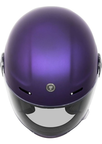 T-1 Newport Cali Iridecent Kapalı Motosiklet Kaskı Mor modelleri