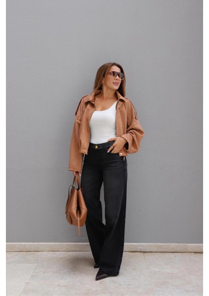 Antrasit Bel Nakış Detay Jean Pantolon fiyatları