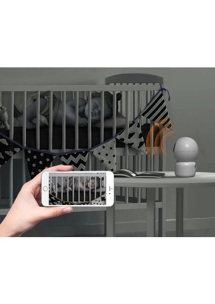 360 Derece Dönebilen Full Hd - 1080P Wi - Fi Akıllı Ip Kamera Bebek Odası, Salon, Güvenlik Kamerası modelleri